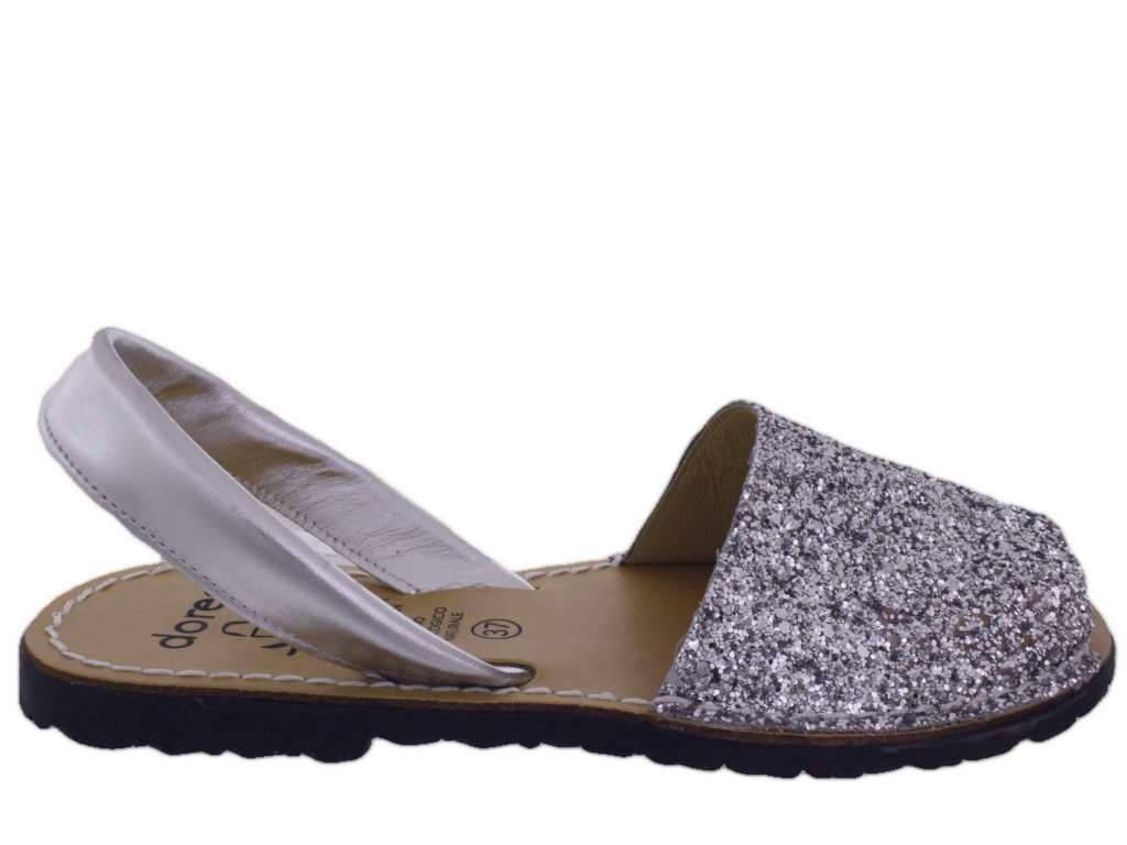 DOREA  275 GLITTER ARGENTO sandali donna