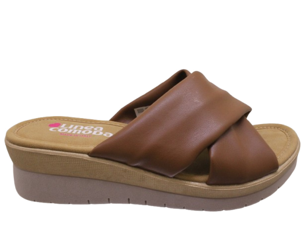 LINEA COMODA  8470 MARRONE ciabatte donna