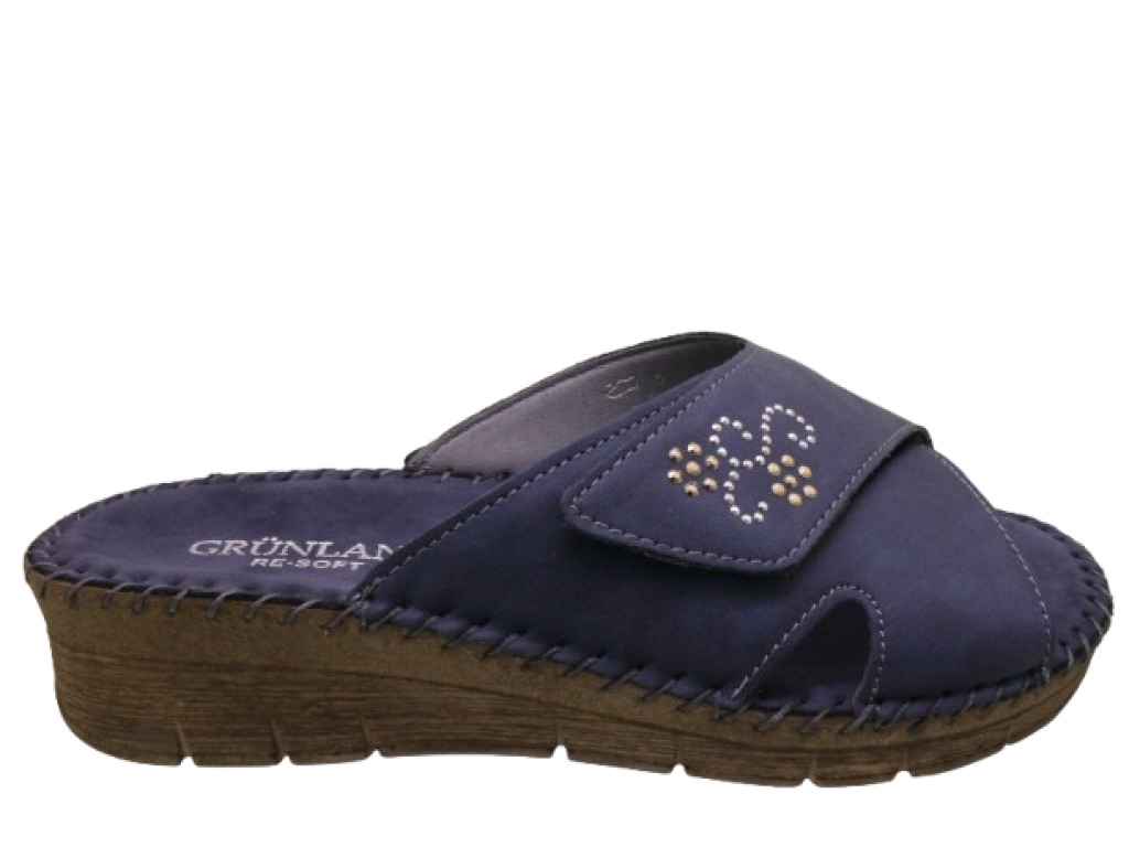 GRUNLAND  CI3009 80PALO BLU ciabatte donna