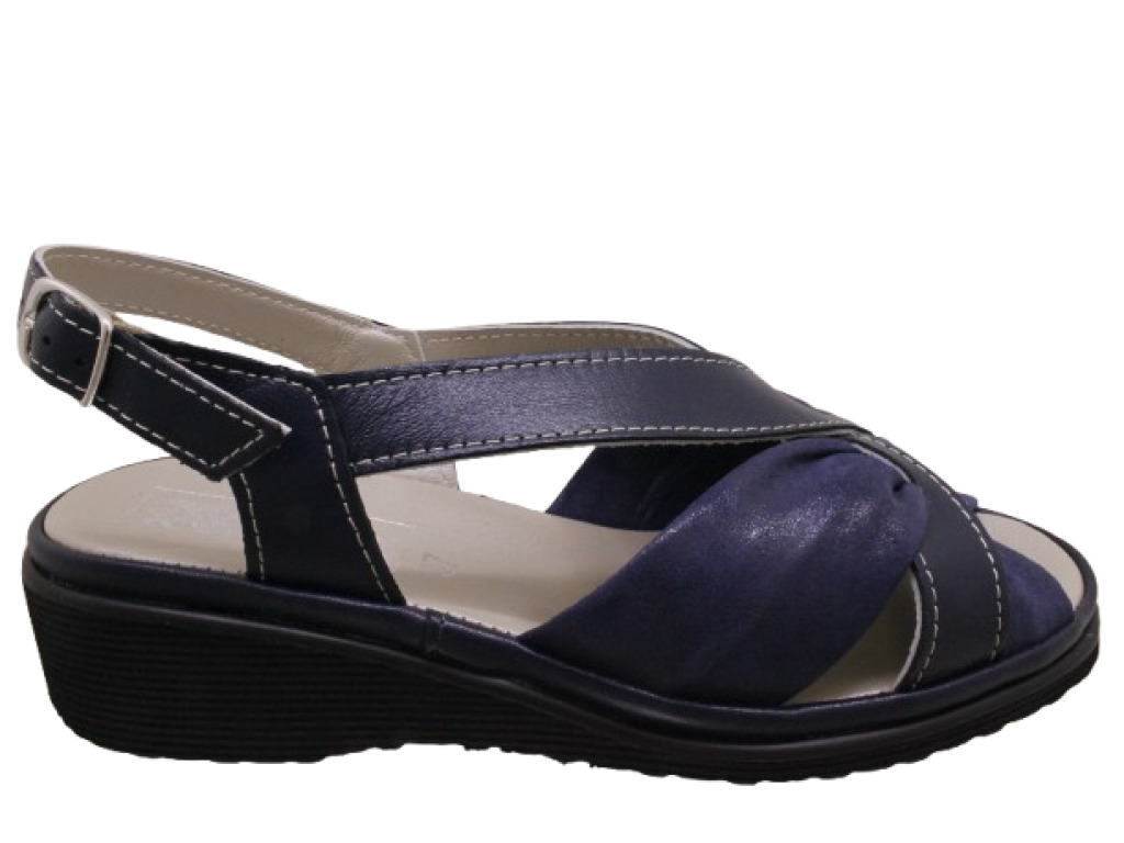 LEON D`ORO  IRMA BLU sandali donna