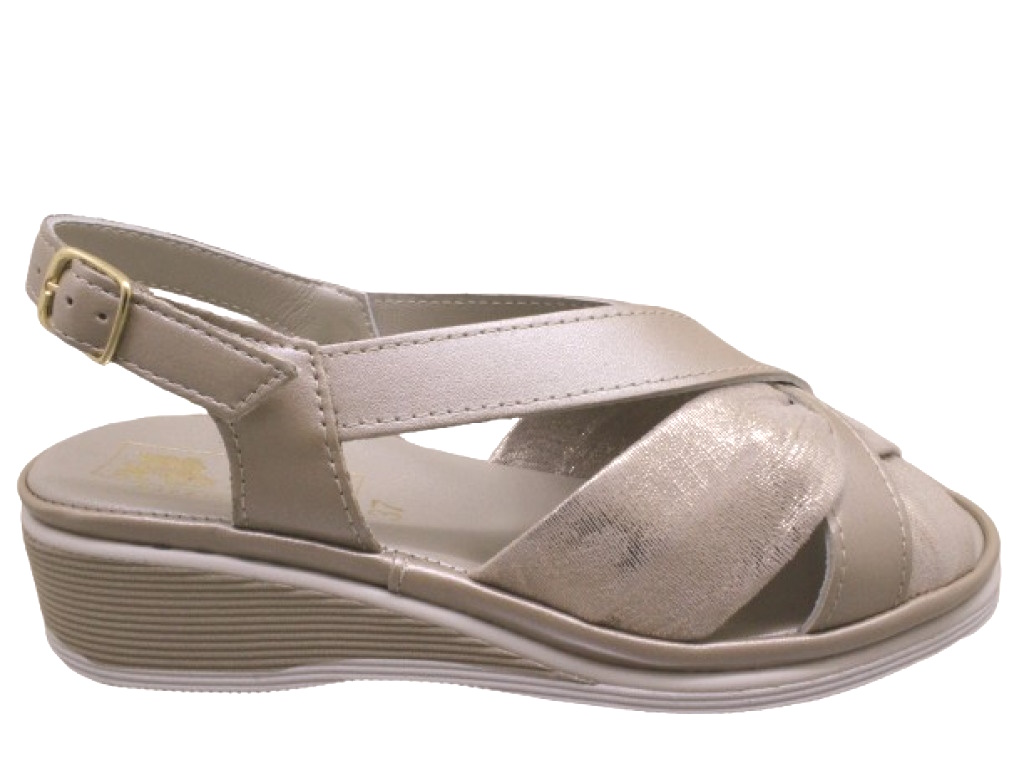 LEON D`ORO  IRMA PERL 8489 BEIGE sandali donna