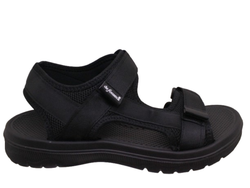 DE FONSECA  LIPARI NERO sandali uomo