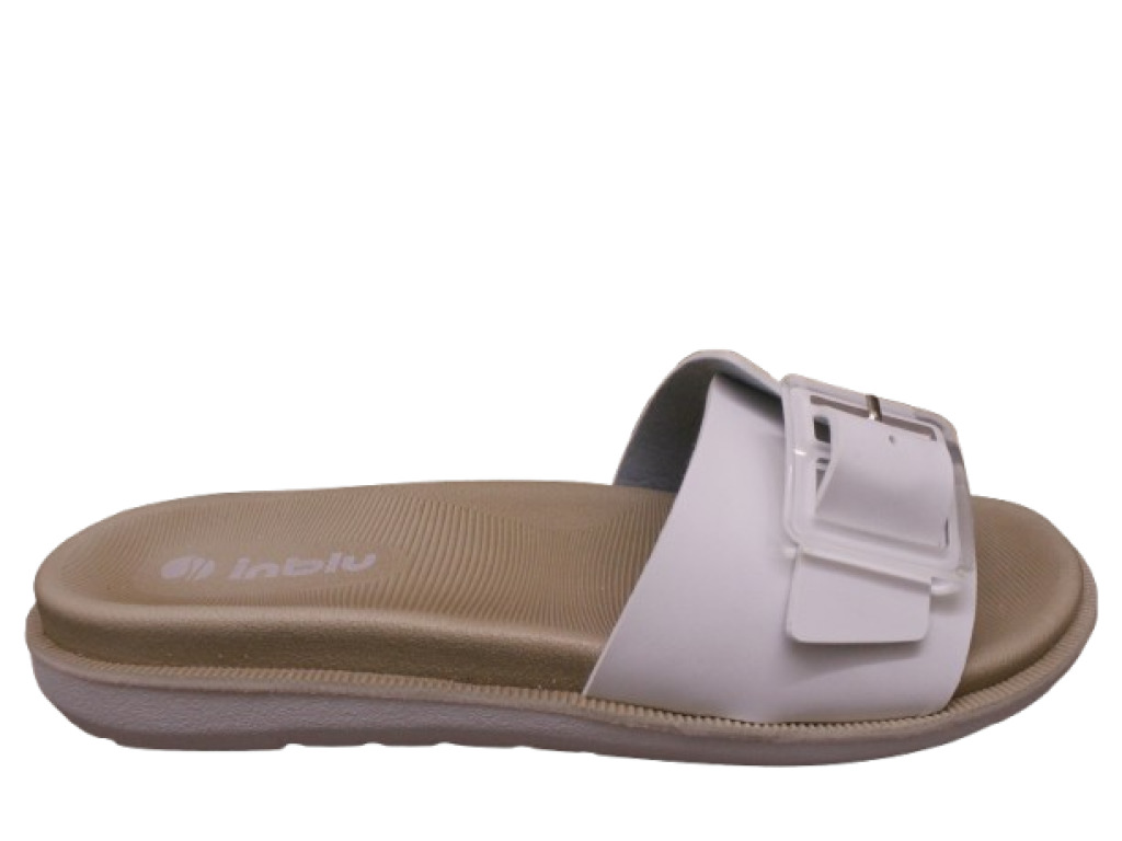INBLU  SF000008 BIANCO ciabatte donna