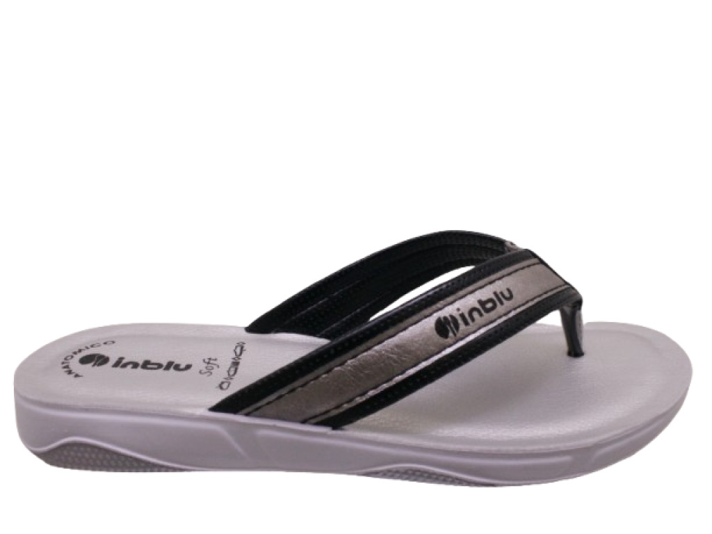 INBLU  DD000015 GRIGIO ciabatte infradito donna