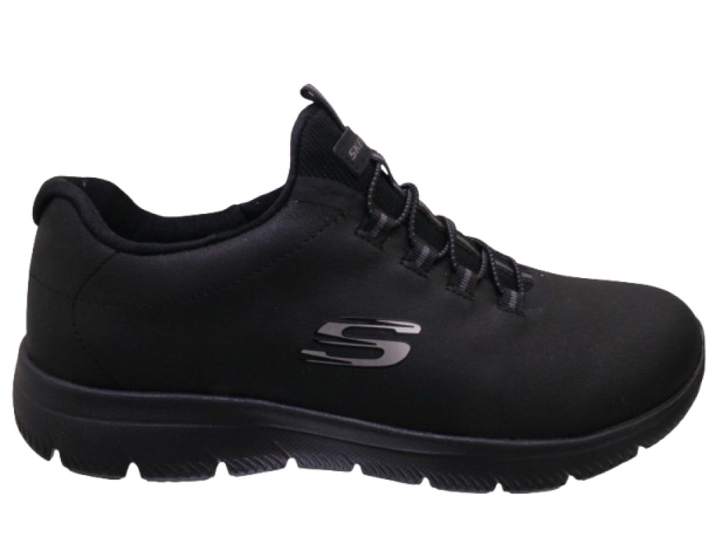 SKECHERS  88888301 BBK SUMMITS-ITZ BAZIK NERO  sneakers donna