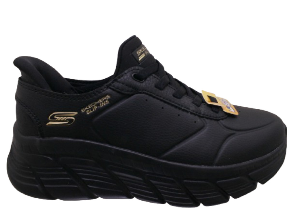 SKECHERS  117394 BBK BOBS B FLEX HI NERO  sneakers donna