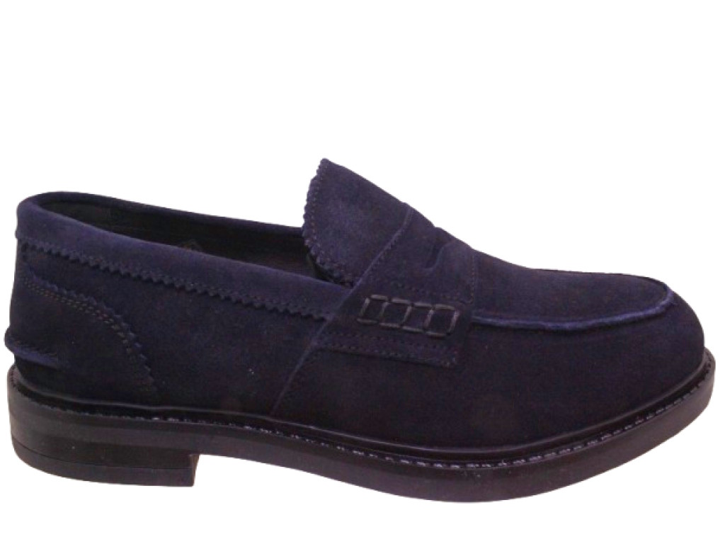 IGI&CO  2101044 CAMOSCIO BLU scarpe uomo