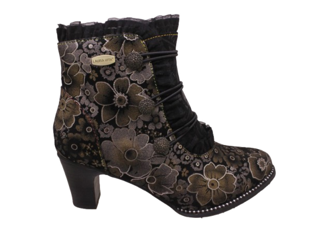 LAURA VITA  6337 ELCODIERO NERO scarpe stivaletto donna
