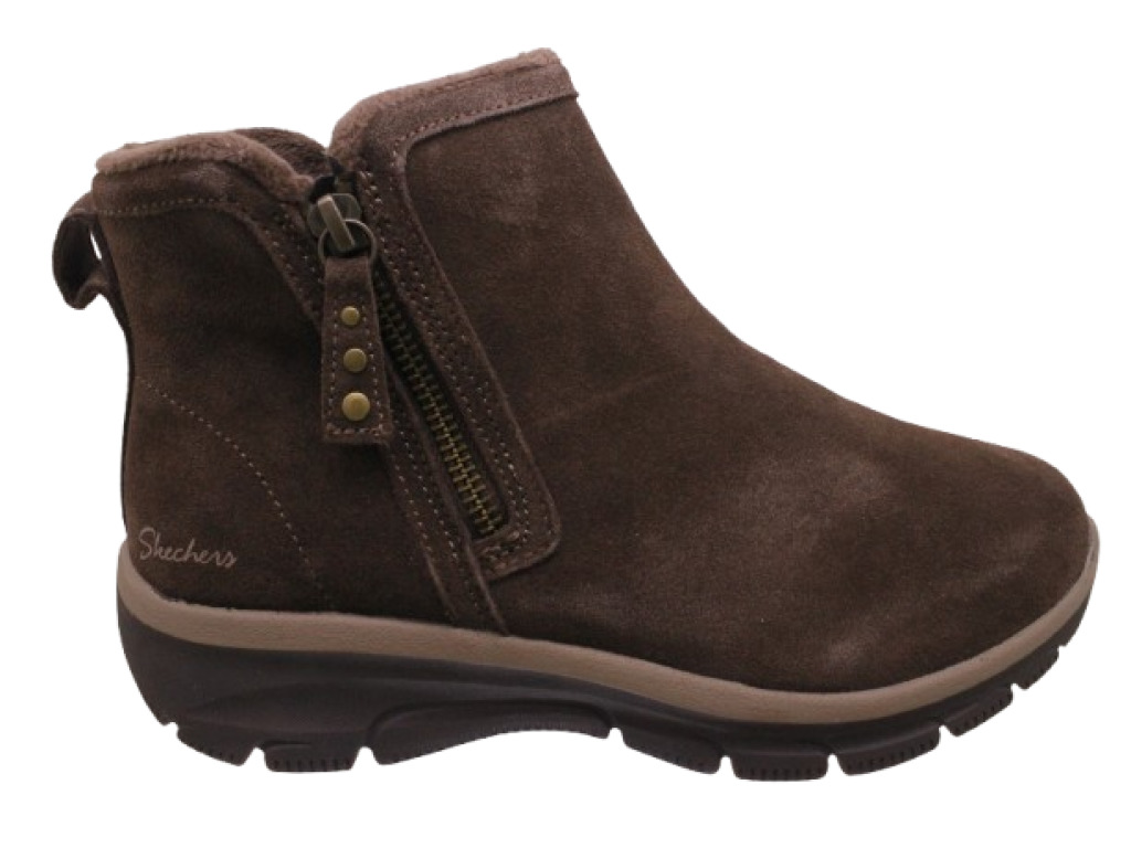 SKECHERS  168188 CHOC EASY GOING-URBAN ZI MARRONE scarpe stivaletto donna